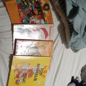 4 vintage coloring books